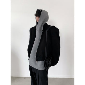 2023 New niche cleanfit design with shoulder pad jacket for men's high-end silhouette, short flying jacket for spring