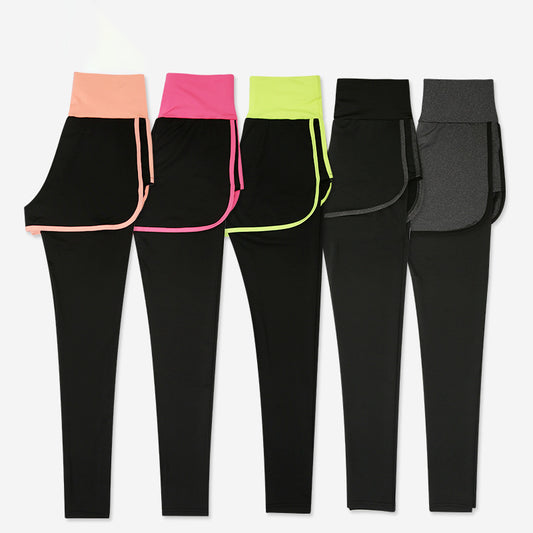 Sports shorts, women's yoga clothes, women's super elastic tight fitting quick drying clothes, running fitness sports pants wholesale, spring and summer high waisted styles